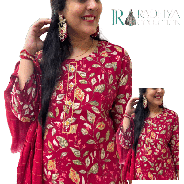 mehrun elegance – modal silk suit with sequin dupatta