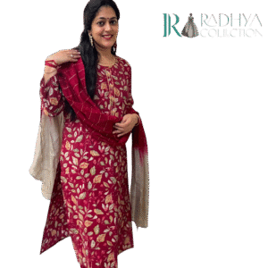 mehrun elegance – modal silk suit with sequin dupatta