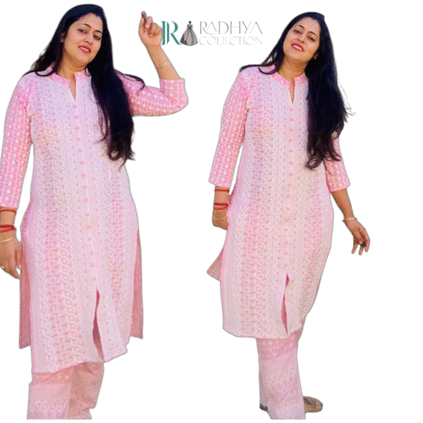 gulab grace – 2 piece chikankari kurta set