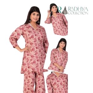 vintage rose cotton co ord set