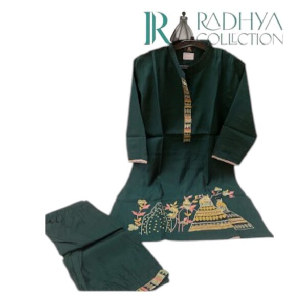 festive fuchsia roman silk coord set