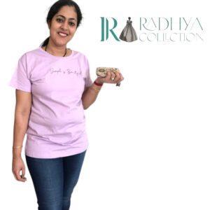 simple is beautiful lavender cotton tee