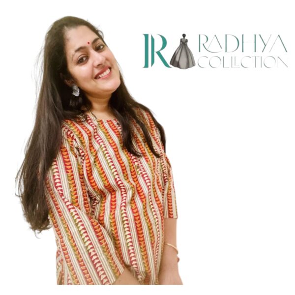 rust harmony short kurti – radhya collection