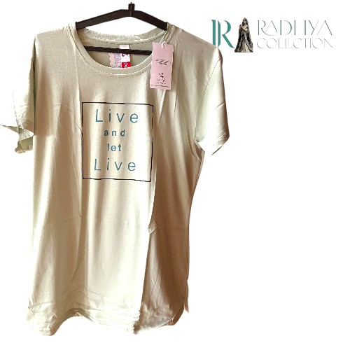 live & let live slogan t shirt